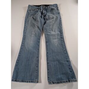 Rerock for Express Womens Size 10S Light Wash Bootcut Jeans Stretch Denim